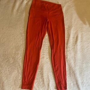 lululemon athletica Vibrant Red Leggings